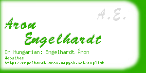 aron engelhardt business card